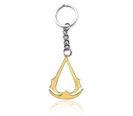 Assassin Creed for Gamers Video Game Gold Metal Keychain Key Chain for Car Bikes Key Ring