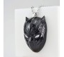 Black Panther Black Mask Shape Pendant Necklace Cosplay Costume Accessories For Boys and Men