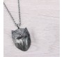 Black Panther Silver Mask Shape Pendant Necklace Cosplay Costume Accessories For Boys and Men