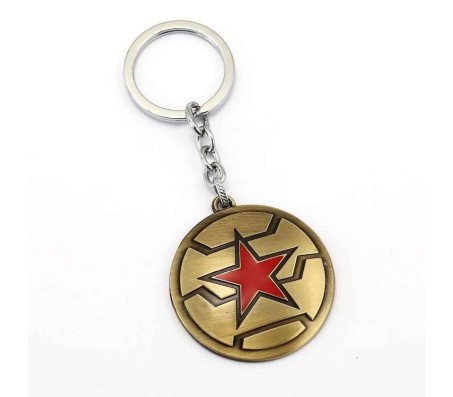 Captain America Metal Keychain Shield Design Key Chain for Car Bikes Key Ring