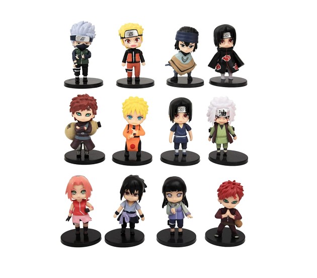 Set of 12 Naruto Sasuke Itachi Jiraiya Hinata Kakashi Anime Figures 6-7 cm for Car Dashboard, Cake Decoration, Office Desk and Study Table Multicolor Set of 12 Naruto Sasuke Itachi Jiraiya Hinata Kakashi Anime Figures 6-7 cm for Car Dashboard, Cake Decoration, Office Desk and Study Table Multicolor