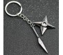 Anime Naruto Spear and Ninja Star Metal Keychain Key Chain Car Bikes Key Ring