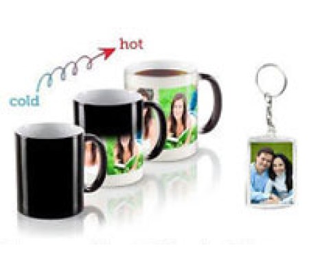 Personalized Magic Mug With Free 2 Side Acrylic Keychain