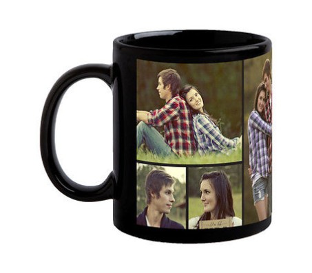 Personalized Black Coffee Mug