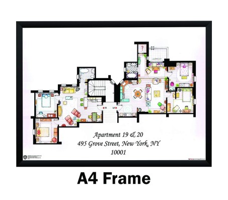  Friends Apartment TV Series Poster by Happy GiftMart  Licensed by WB