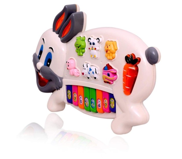 Rabbit Musical Piano with Animal Sounds, Flashing Lights and Wonderful Music Toy Rabbit Musical Piano with Animal Sounds, Flashing Lights and Wonderful Music Toy