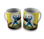  Superman in Action Getting Shot Ceramic White Tea/Coffee Mug Qty 1