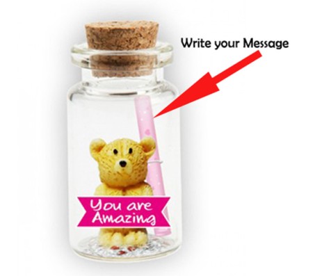 Message in A Bottle With Teddy & You Are Amazing Cut