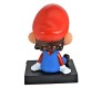 Super Mario Bobble Head for Car Dashboard with Mobile Holder Action Figure Toys Collectible Bobblehead Showpiece For Office Desk Table Top Toy For Kids and Adults Multicolor