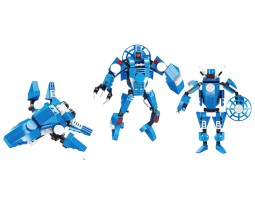 3 in 1 Building Blocks Set 150 Pcs Plane Robots Fighter Jet Educational Construction Learning Brick Toy for Kids