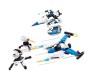 2 in 1 Building Blocks Set 142 Pcs Plane Space Ship Robots Fighter Jet Educational Construction Learning Brick Toy for Kids 