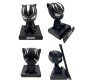 Black Panther Bobble Head for Car Dashboard with Mobile Holder Action Figure Toys Collectible Bobblehead Showpiece For Office Desk Table Top Toy For Kids and Adults Multicolor