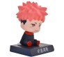 Bobble Head Jujutsu Kaisen Itadori for Car Dashboard with Mobile Holder Action Figure Toys Collectible Bobblehead Showpiece For Office Desk Table Top Toy For Kids and Adults Multicolor