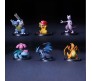 Set of 6 Pcs Pokemon Action Figure Miniature Doll for Car Dashboard Table Cake