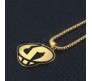Pokemon Sun and Moon Team Skull Anime Pendant Necklace Fashion Jewellery Accessory for Men and Women Gold