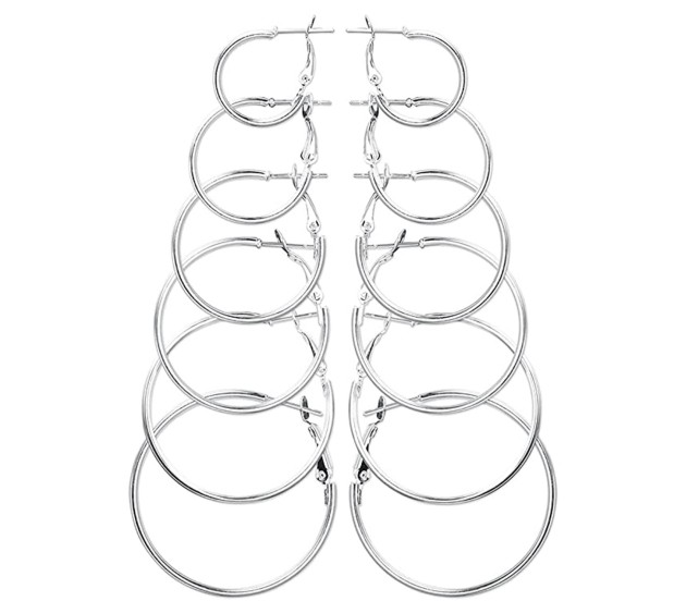 Classic Hoop Earrings - 92.5 Silver - 1.2mm Thickness - Small Sizes 10 –  HighSpark