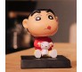 Bobble Head Shinchan for Car Dashboard with Mobile Holder Action Figure Toys Collectible Bobblehead Showpiece For Office Desk Table Top Toy For Kids and Adults Multicolor
