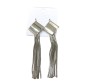 Long 8CM Tassel String Line Silver Dangler Earrings Drop Dangle Earring For Women And Girls