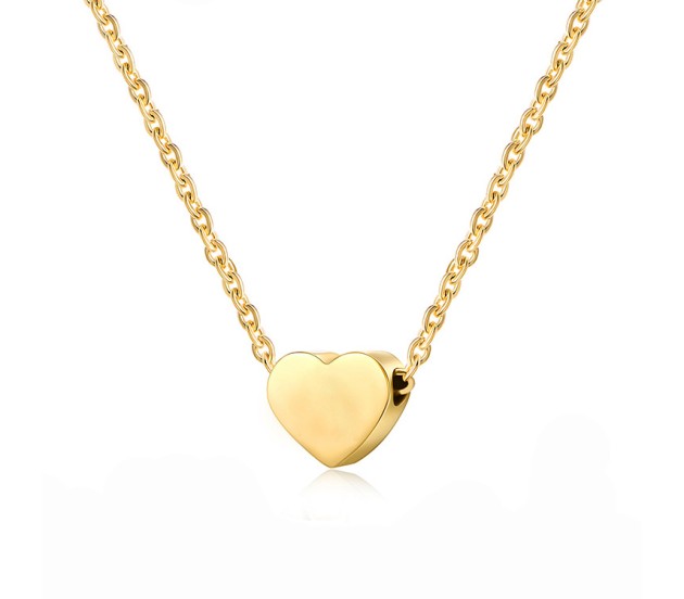 14k Solid Gold Tiny Diamond Dot Necklace – adorn512