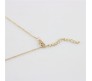 Small Tiny Heart Shape Pendant Necklace for Girls and Women Plated Gold