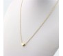 Small Tiny Heart Shape Pendant Necklace for Girls and Women Plated Gold