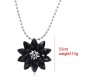 Superhero Spiderman Black Dahlia Flower Pendant Necklace Fashion Jewellery Accessory for Girls and Women