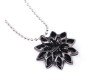 Superhero Spiderman Black Dahlia Flower Pendant Necklace Fashion Jewellery Accessory for Girls and Women