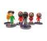 Squid Game Set of 6 Action Figure Set for Car Dashboard, Decoration & Office Table Toy Multicolor