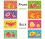 8 in 1 Fruits Stip Puzzles Ice Cream Stick Puzzle Sorting Blocks for Preschool Montessori Educational Small Kids Toddlers Boys and Girls Multicolor