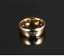 Superman Inspired Hope Symbol Gold Ring Casual Everyday Fashion for Men and Boys Size 10
