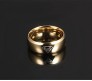 Superman Inspired Hope Symbol Gold Ring Casual Everyday Fashion for Men and Boys Size 8