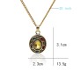 Infinity War Endgame Thanos 6 Gauntlet Power Stones Gold Plated Pendant Necklace Fashion Jewellery Accessory for Men and Women