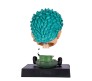 Bobble Head Zoro One Piece for Car Dashboard with Mobile Holder Action Figure Toys Collectible Bobblehead Showpiece For Office Desk Table Top Toy For Kids and Adults Multicolor