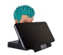 Bobble Head Zoro One Piece for Car Dashboard with Mobile Holder Action Figure Toys Collectible Bobblehead Showpiece For Office Desk Table Top Toy For Kids and Adults Multicolor
