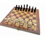 3 in 1 Big 15.5 Inchs Wooden Chess Board Set for Kids and Adults - Folding Handmade  Chessboard Checkers and Backgammon Large Game With Wood Pieces