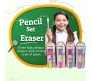 Combo of 4 Set of 52 Pcs Ice Cream Erasers Pencil Stationary Set for Kids With Icecream Shaped And Rainbow Design for Boys and Girld, Kids, Birthday Return Stationary Gifts for Kids