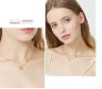 Stylish 18k Gold Plated Butterfly Necklace Pendant Simple and Fancy Jewellery for Women and Girls Rose Gold