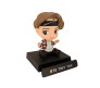 V Tata BTS Bobble Head for Car Dashboard with Mobile Holder Action Figure Toys Collectible Bobble Showpiece For Office Desk Table Top Toy For Kids and Adults Multicolor