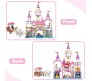 516 Pcs Girls Princess Castle Doll House Palace With Prince And Carriage Building Blocks Bricks Educational Learning Construction Toys for Boys and Girls Multicolor