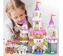 516 Pcs Girls Princess Castle Doll House Palace With Prince And Carriage Building Blocks Bricks Educational Learning Construction Toys for Boys and Girls Multicolor