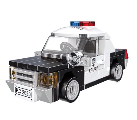 104 Pcs Police Car Building Blocks Bricks Educational Learning Construction Toys