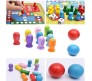 2 in 1 Sea Animal Fishing and Ludo Wooden Game Picking Toy with 10 Fishes 2 Beads and 16 Ludo Pieces Multicolor