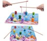 2 in 1 Sea Animal Fishing and Ludo Wooden Game Picking Toy with 10 Fishes 2 Beads and 16 Ludo Pieces Multicolor