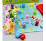 2 in 1 Sea Animal Fishing and Ludo Wooden Game Picking Toy with 10 Fishes 2 Beads and 16 Ludo Pieces Multicolor