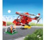 108 Pcs 3 in 1 Fire Fighter Helicopter Engine Educational Building Blocks Lego Compatible Learning Bricks Construction Toy for Boys and Girls Multicolor