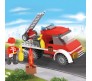 104 Pcs 3 in 1 Fire Fighter Truck Engine Educational Building Blocks Lego Compatible Learning Bricks Construction Toy for Boys and Girls Multicolor