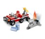 119 Pcs 3 in 1 Fire Fighter Jeep Truck Engine Educational Building Blocks Lego Compatible Learning Bricks Construction Toy for Boys and Girls Multicolor