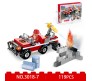 119 Pcs 3 in 1 Fire Fighter Jeep Truck Engine Educational Building Blocks Lego Compatible Learning Bricks Construction Toy for Boys and Girls Multicolor