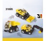 Architect 60 Pcs Series 3 in 1 Construction Excavator Truck Construct Educational Car Building Blocks Learning Bricks Toy for Boys and Girls Multicolor