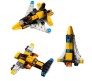 62 Pcs Architect Series 3 in 1 Fighter Jet Plane and Rocket Lego Compatible Building Blocks Learning Bricks for Birthday Gift Boys and Girls Toy 